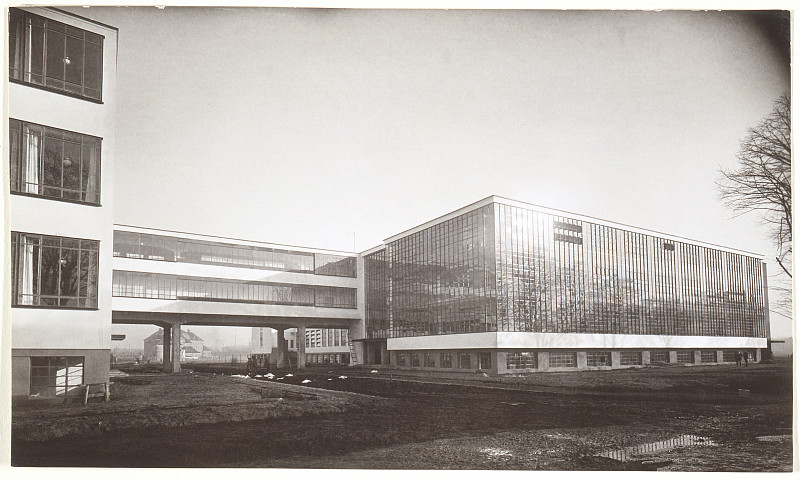 Walter Gropius, Bauhausgebäude Dessau, Werkstattgebäude ...