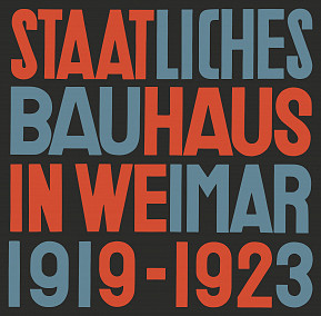 cover of the catalogue "Staatliches Bauhaus in Weimar 1919-1923"