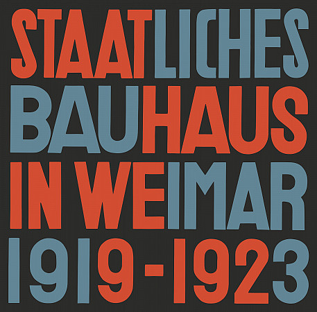 cover of the catalogue "Staatliches Bauhaus in Weimar 1919-1923"