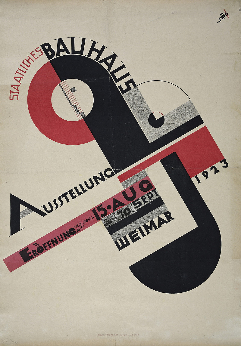 Joost Schmidt, Plakat zur Bauhaus-Ausstellung in Weimar 1923, / Bauhaus-Archiv Berlin