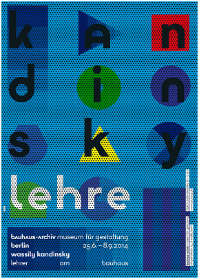 Exhibition poster "Wassily Kandinsky - Teaching at the Bauhaus", design: L2M3