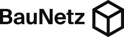 Logo von BauNetz, einem Online-Magazin für Architektur und Design.