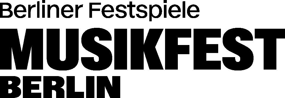 Logo of the Berliner Festspiele for the Music Festival in Berlin.