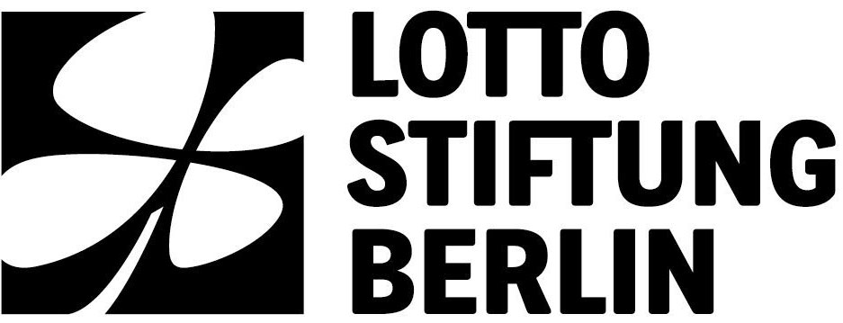 Logo of the Lotto Foundation Berlin featuring a stylized four-leaf clover and text.
