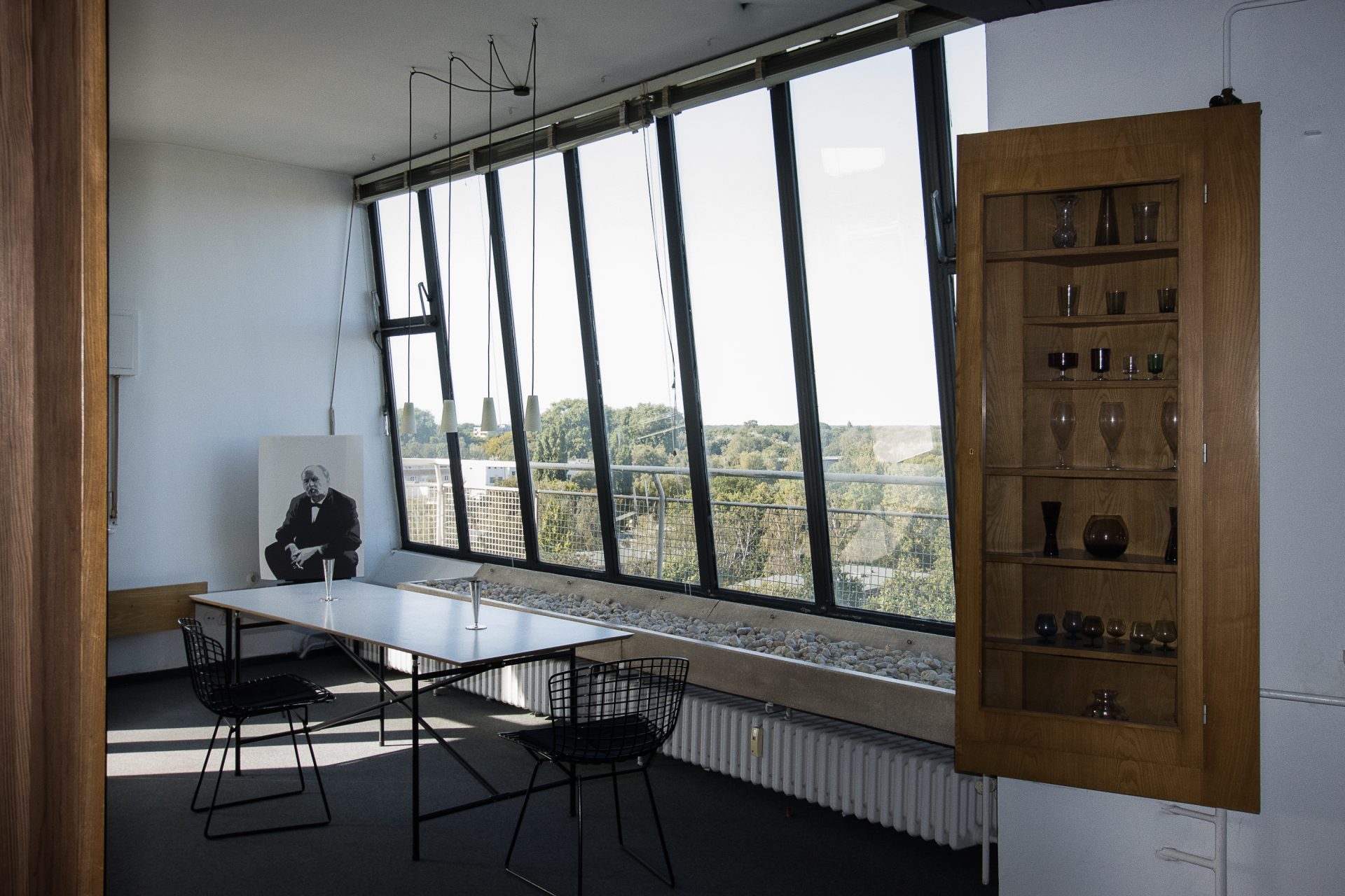 Innenansicht der Atelierwohnung Sharoun