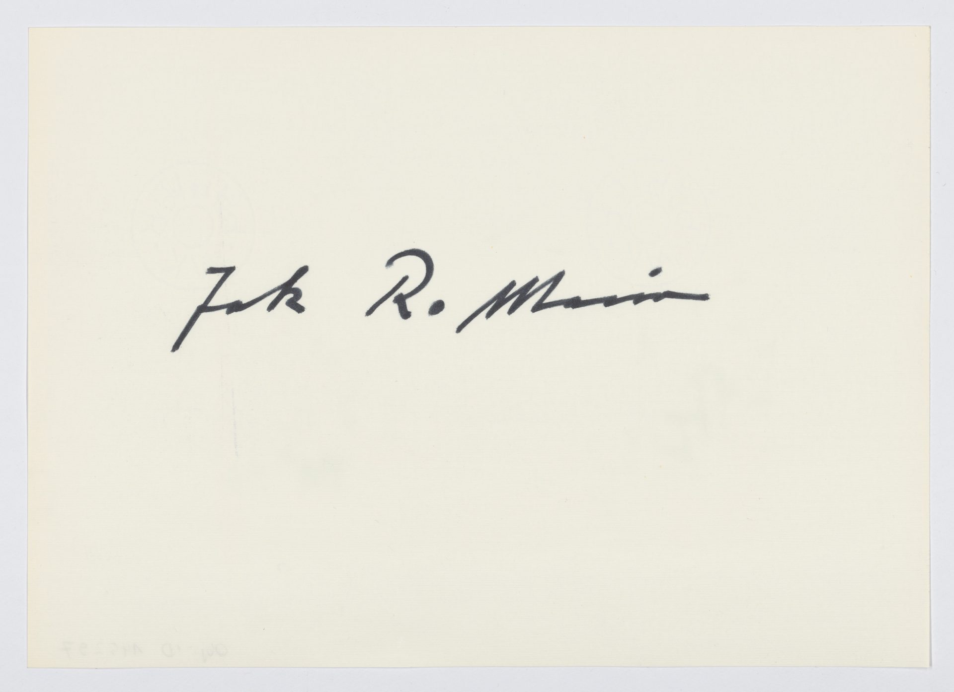 Signature of John R. Marine on a white background.
