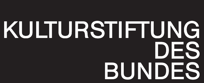 Logo of the Federal Cultural Foundation on a black background, white text in uppercase letters.